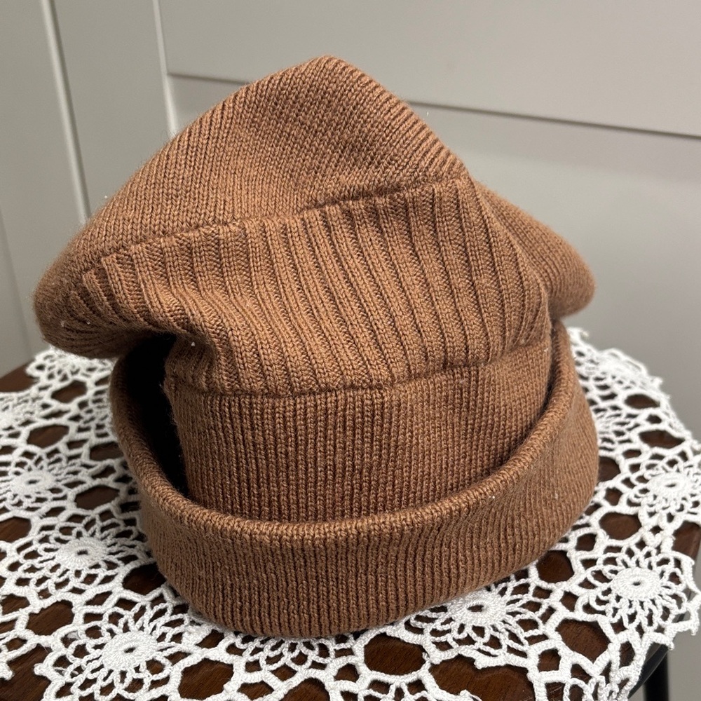 Loose Style Cozy Brown Knit Beanie